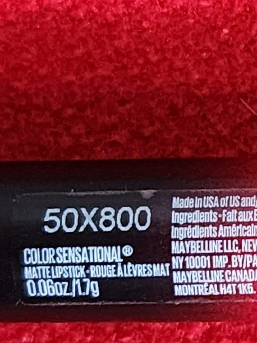 Maybelline NY Ultimatte Color Sensational Matte Lipstick 1.7g Nbr. 199 More Ruby